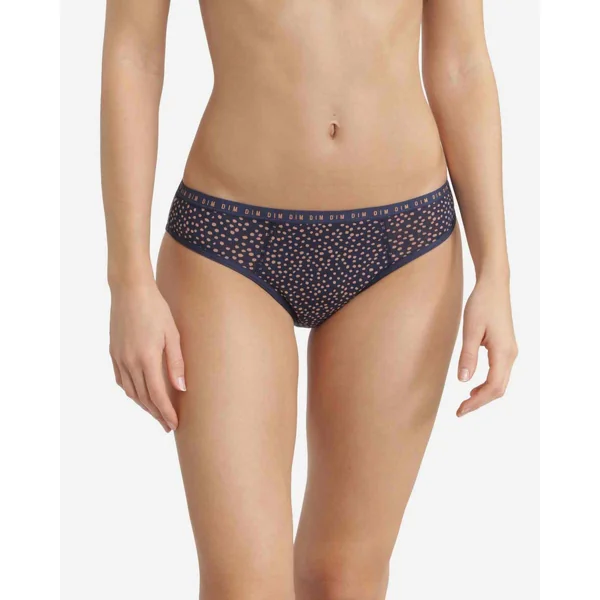 Culotte menstruelle bio flux abondant - Bleu en coton Dim