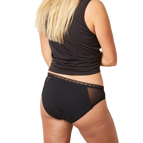 Culotte Menstruelle - Noire Pomm Poire FRIDA en coton Pomm Poire