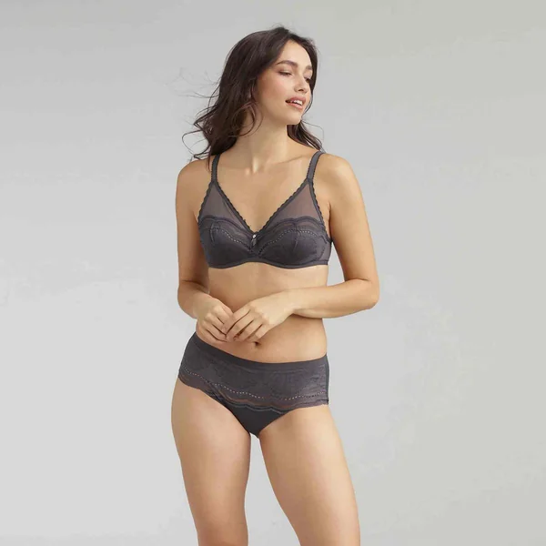 Culotte Midi Grise Secret Comfort Playtex