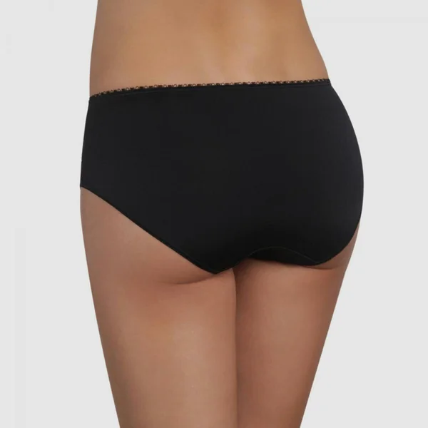 Culotte midi noire Flower Elegance Playtex Flower Elegance