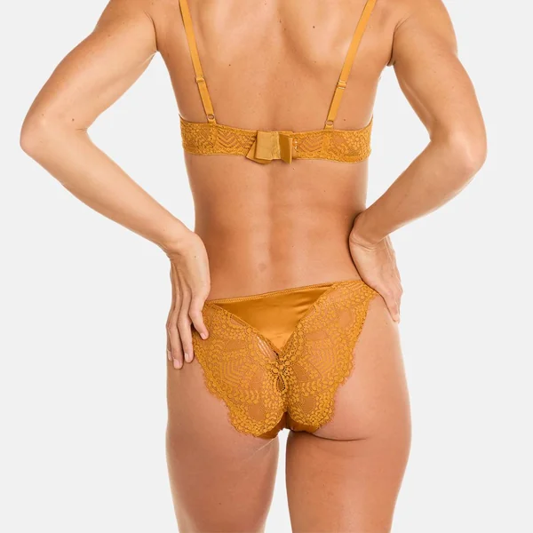Culotte moutarde Effrontée jaune Camille Cerf x Pomm Poire