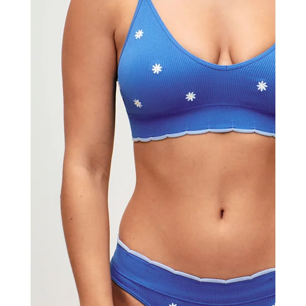 Culotte seamless avec broderies florales