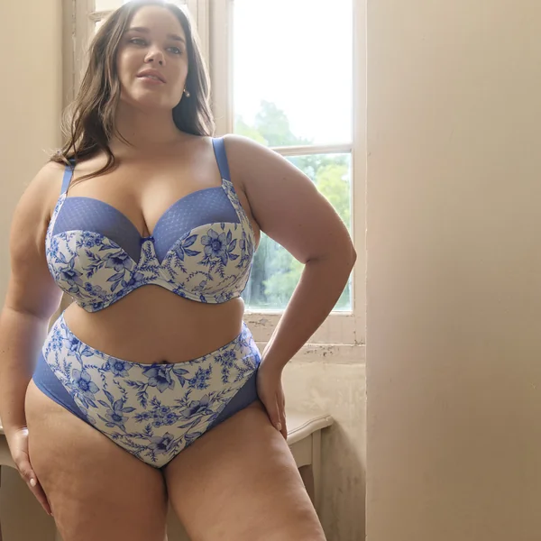 Culotte taille haute bleue Sculptresse