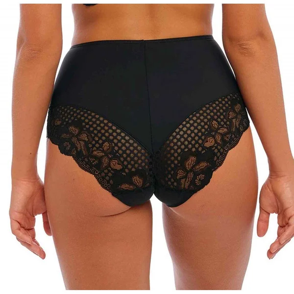 Culotte taille haute bordée de dentelle florale Fantasie