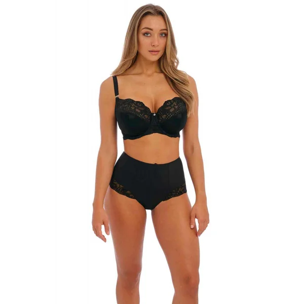 Culotte taille haute bordée de dentelle florale Fantasie