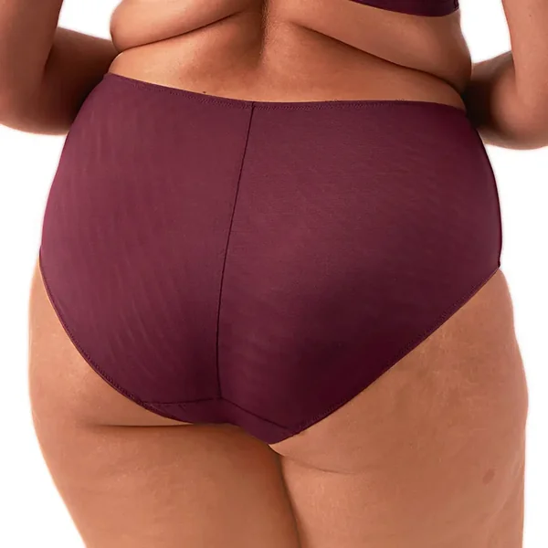 Culotte taille haute cabernet chocolat en coton Elomi