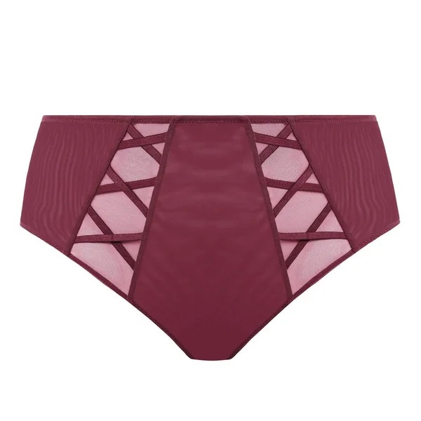 Culotte taille haute cabernet chocolat en coton Elomi