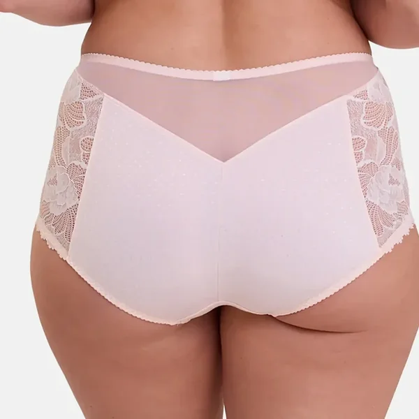 Culotte taille haute détails en dentelle - Rose Sans Complexe CAPUCINE
