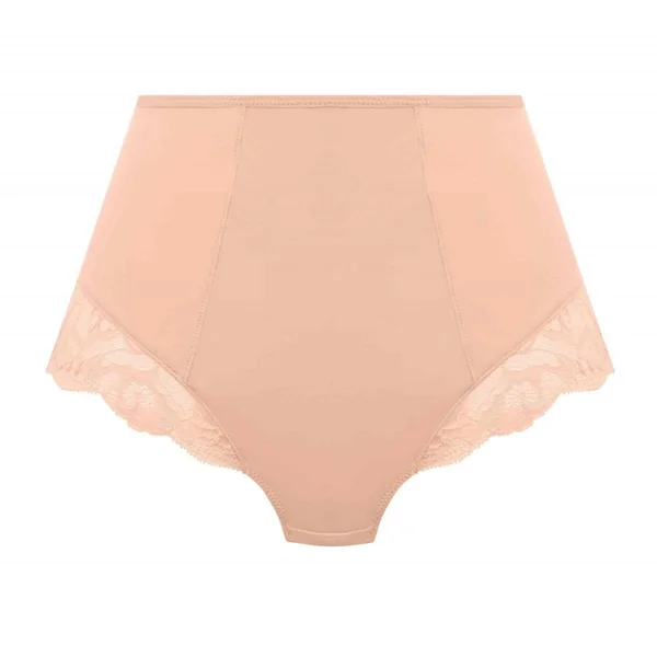 Culotte taille haute en maille opaque et bordure en dentelle - Natural Beige Fantasie Fantasie