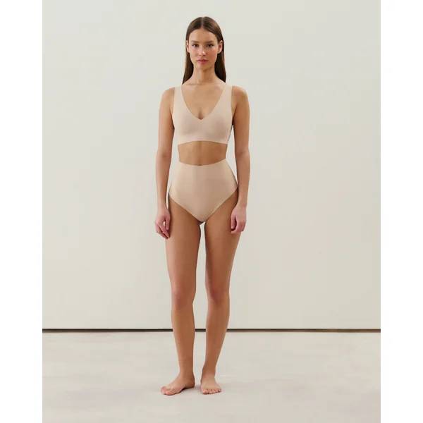 Culotte taille haute en microfibre