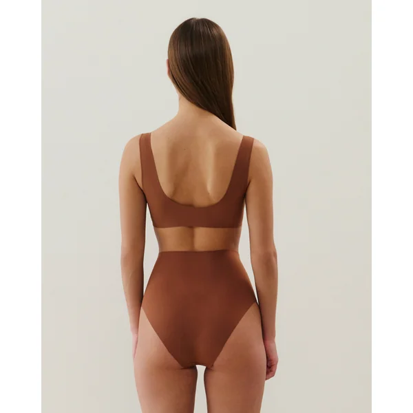 Culotte taille haute en microfibre