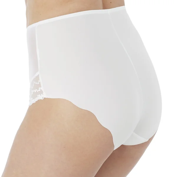 Culotte taille haute Fantasie blanche en nylon Fantasie