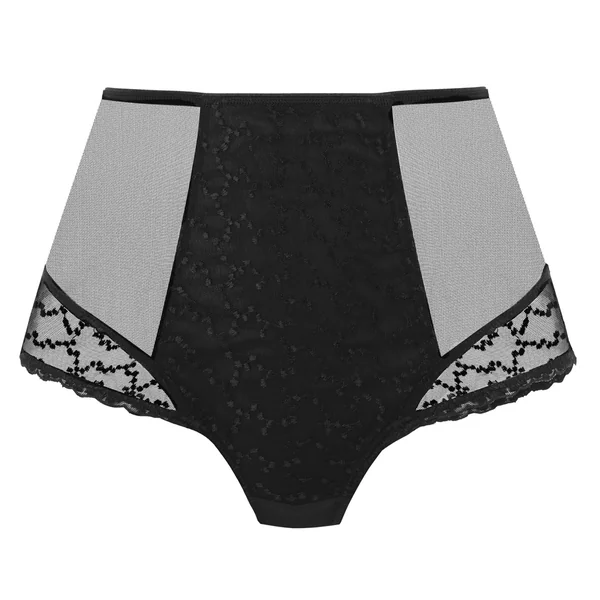 Culotte taille haute Fantasie noire en nylon Fantasie