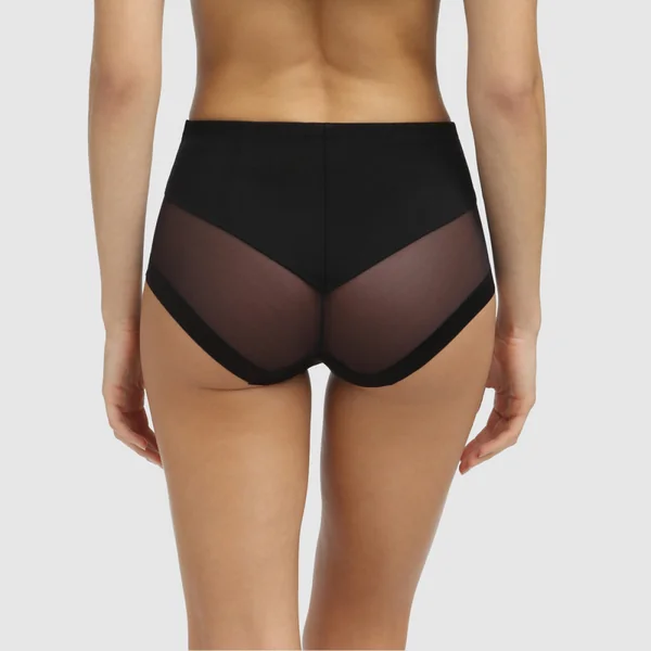 Culotte taille haute invisible noire Dim Generous