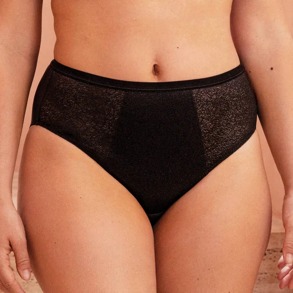 Culotte taille Haute noire Fantasie