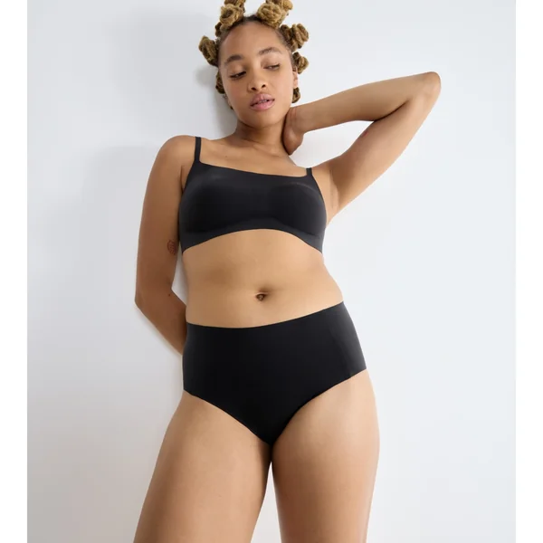 Culotte taille haute noire Sloggi