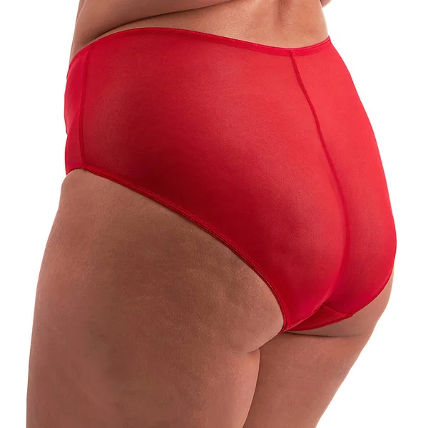 Culotte taille haute rouge en coton Elomi