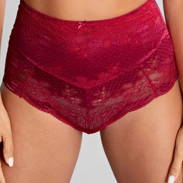 Culotte taille haute rouge Panache