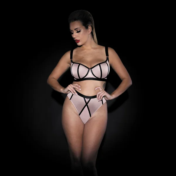 Culotte taille haute Scantilly SHEER CHIC noire Scantilly