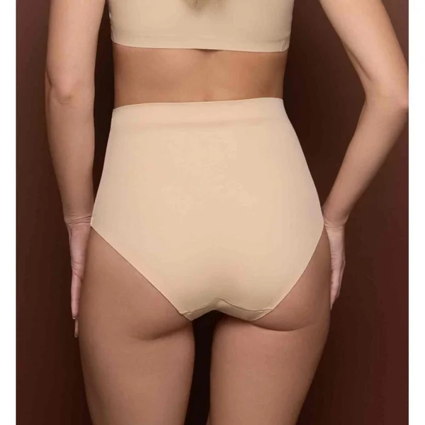 Culotte taille midi invisible Beige Bye Bra Invisible Shapewear Bye Bra