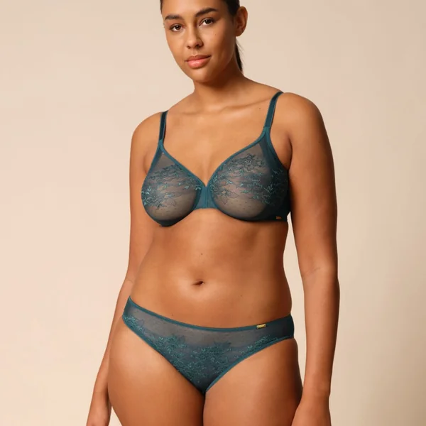 Culotte verte foncée Gossard Glossies Lace