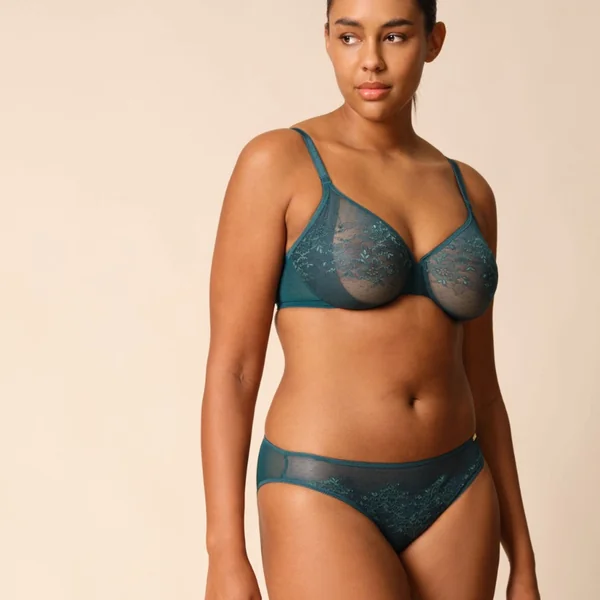 Culotte verte foncée Gossard Glossies Lace