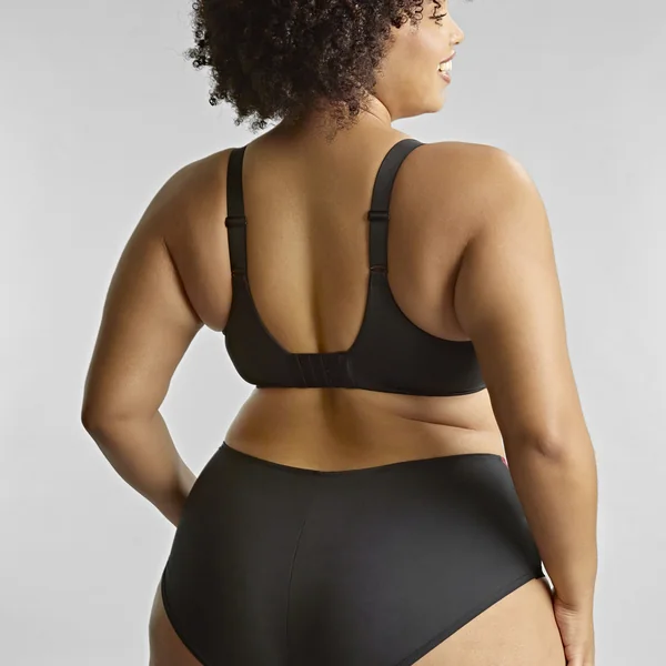 Culotte échancrée Bliss - Rose Print noir Sculptresse