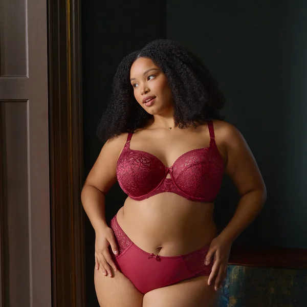 Culotte échancrée - Cherry red rouge Sculptresse