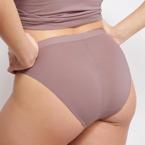 Culotte échancrée rose en coton Sloggi
