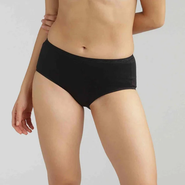 Culottes Classiques bio - Noire Playtex COTTON BIO en coton Playtex
