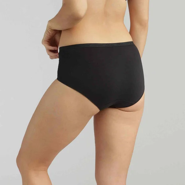 Culottes Classiques bio - Noire Playtex COTTON BIO en coton Playtex