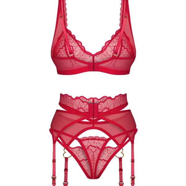 Cupide Desir ensemble 3 pièces Rouge Obsessive