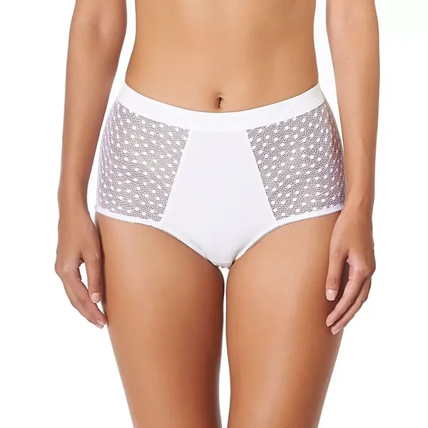 Daisy Culotte Taille Haute blanc Huit Lingerie