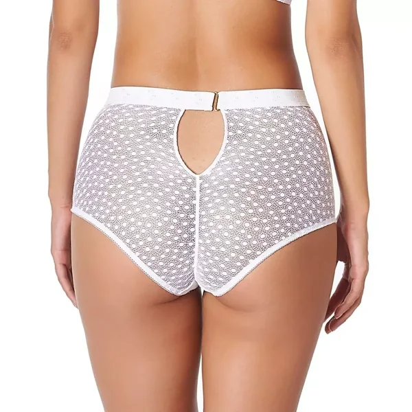 Daisy Culotte Taille Haute blanc Huit Lingerie
