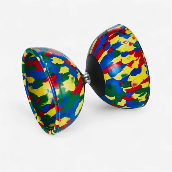 Diabolo arlequin medium Mister Babache - rouge/vert/bleu/jaune