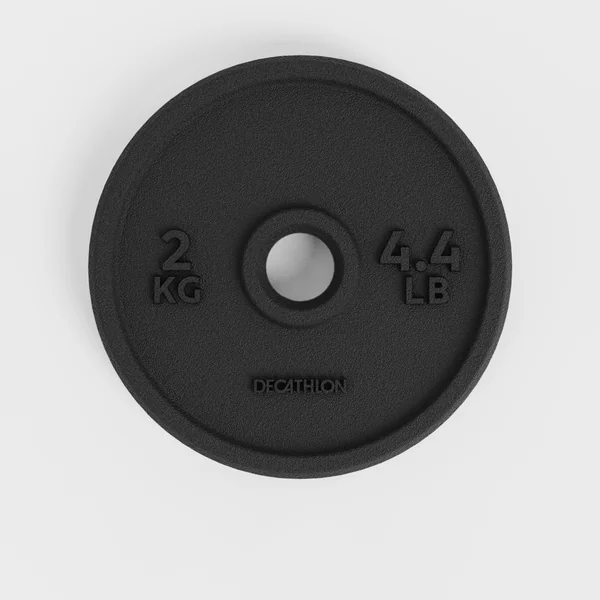 Disque de musculation 2kg 28mm, disque de fonte 80 % recyclée