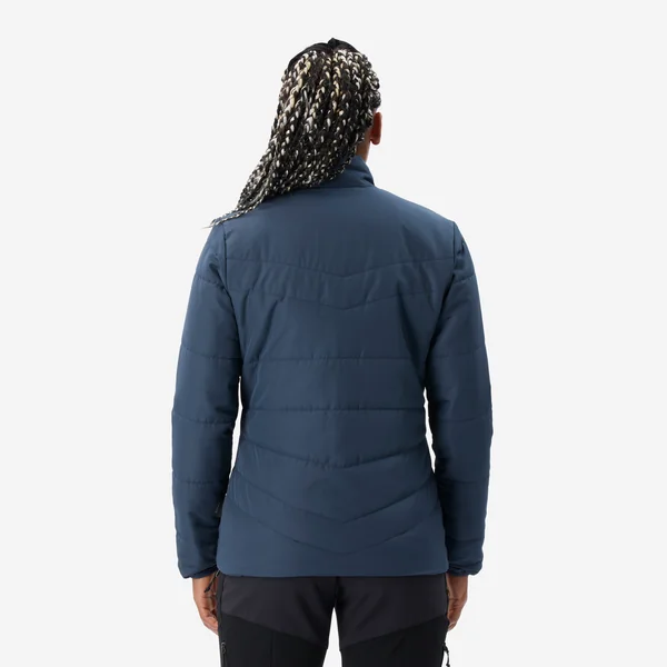 Doudoune de trek synthétique femme, MT50 5°C bleu
