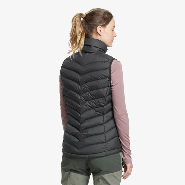 Doudoune sans manches en duvet de trek montagne - mt500 - femme
