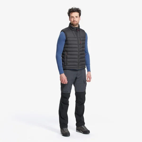 Doudoune sans manches en duvet de trek montagne - Noir - MT100 - Homme