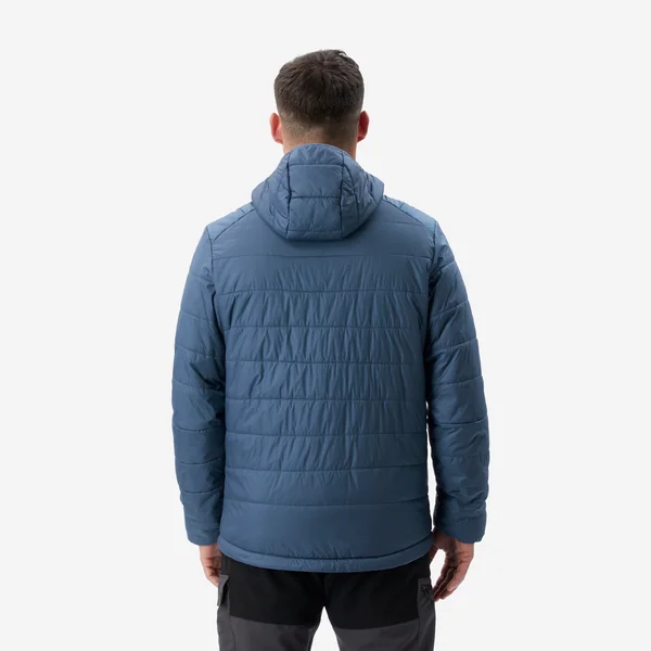 Doudoune synthétique à capuche de trek montagne - Bleu - MT100 - 5 °C - Homme