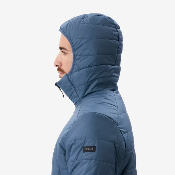 Doudoune synthétique à capuche de trek montagne - Bleu - MT100 - 5 °C - Homme