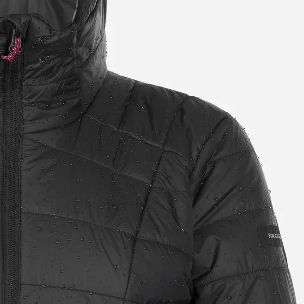 Doudoune synthétique à capuche de trek montagne - Noir - MT100 -5 °C - Femme