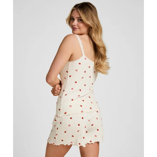 Débardeur de pyjama Pointelle - Blanc