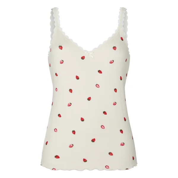 Débardeur de pyjama Pointelle - Blanc