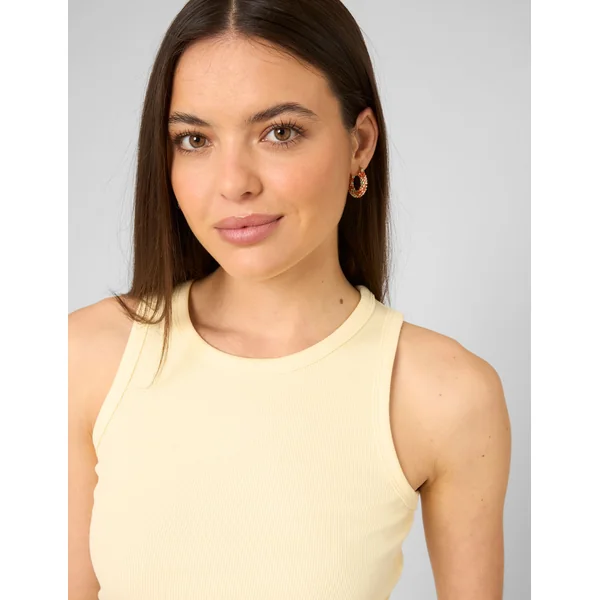 Débardeur dos nageur JAUNE PASTEL