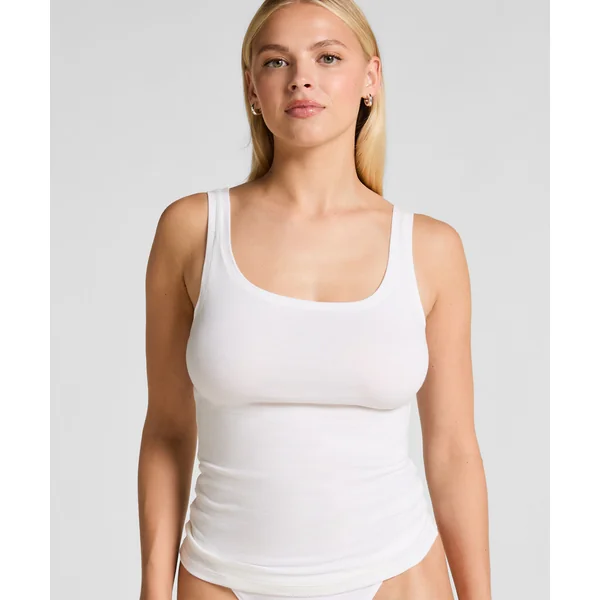 Débardeur en coton doux - Blanc