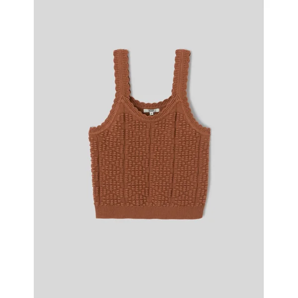 Débardeur en crochet Camel