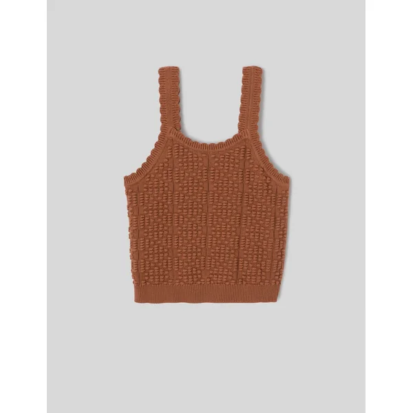 Débardeur en crochet Camel