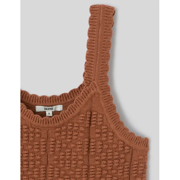 Débardeur en crochet Camel