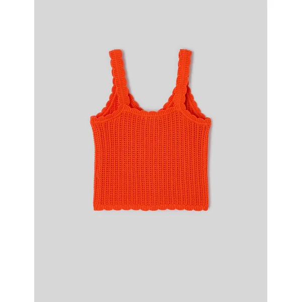 Débardeur en crochet Rouge